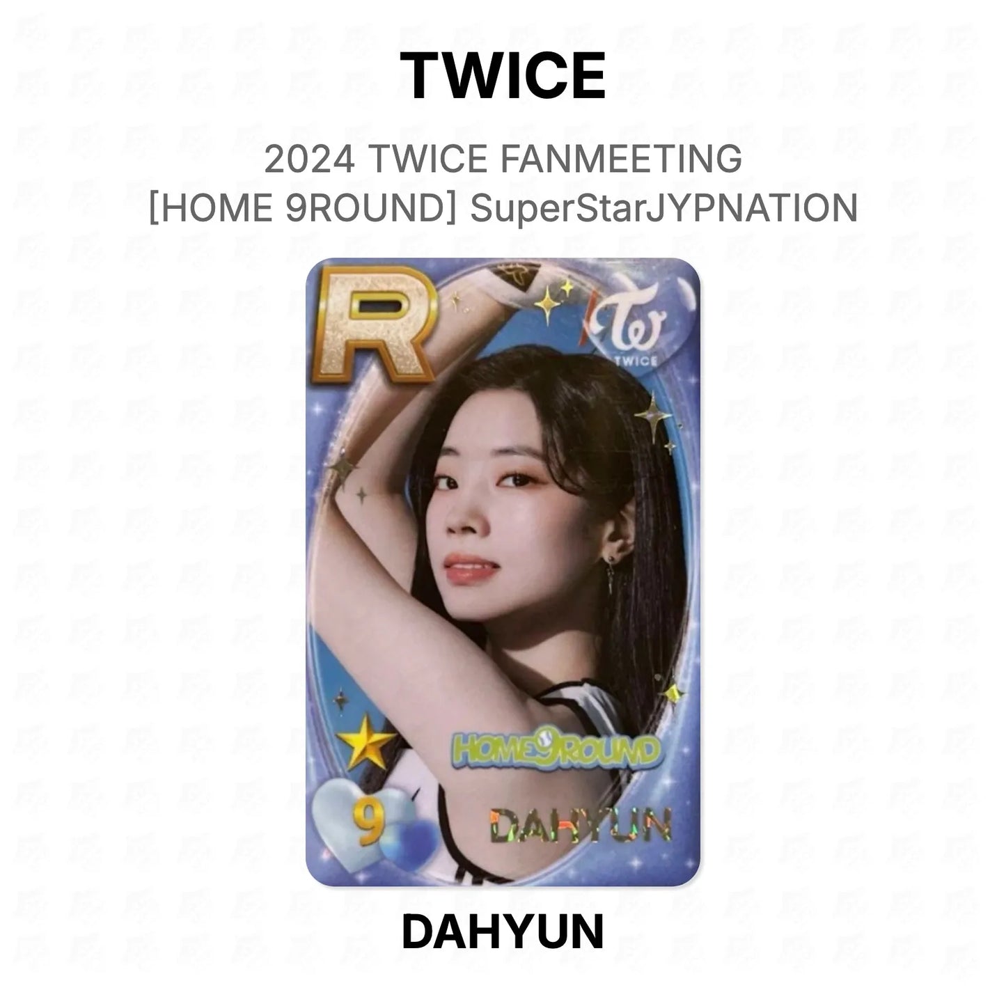 TWICE 2024 TWICE FANMEETING [HOME 9ROUND] SuperStarJYPNATION Official Photocard