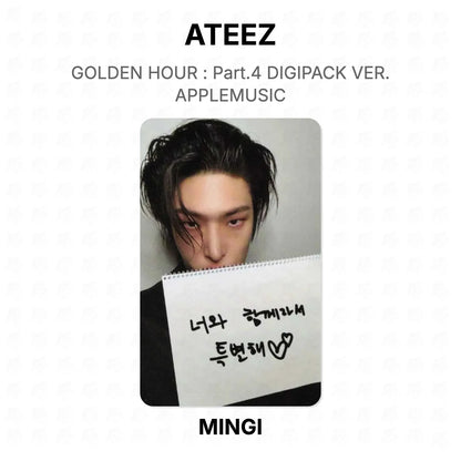 ATEEZ GOLDEN HOUR : Part.4 DIGIPACK VER. APPLEMUSIC Official Photocard