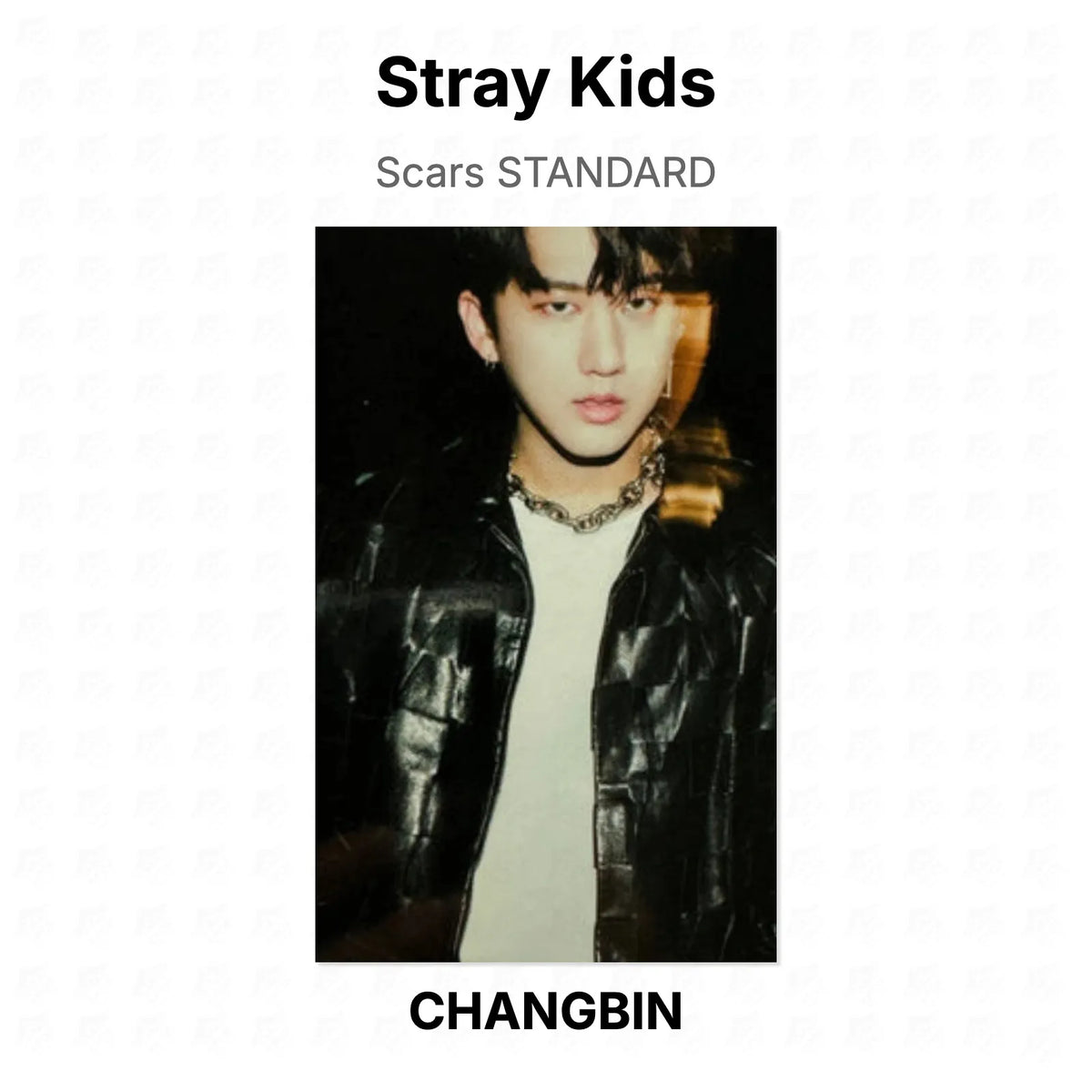 Stray Kids Scars STANDARD Official Photocard
