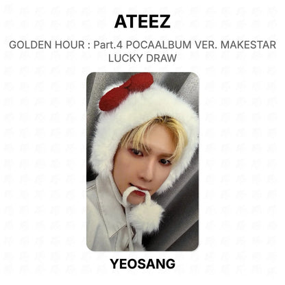 ATEEZ GOLDEN HOUR : Part.4 POCAALBUM VER. MAKESTAR LUCKY DRAW Official Photocard
