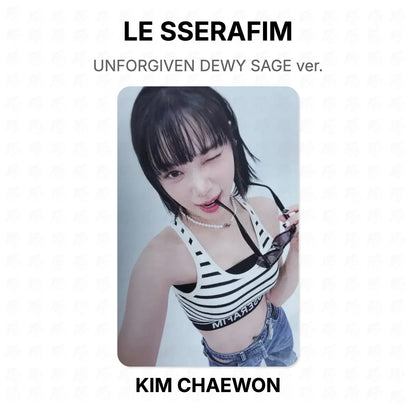 LE SSERAFIM UNFORGIVEN DEWY SAGE ver. Official Photocard