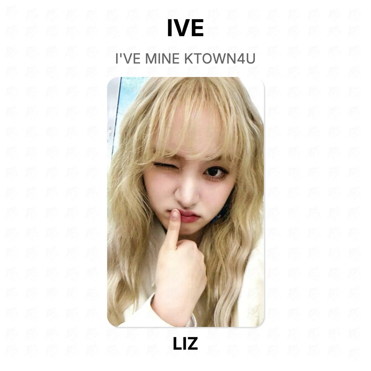 IVE I'VE MINE KTOWN4U Official Photocard