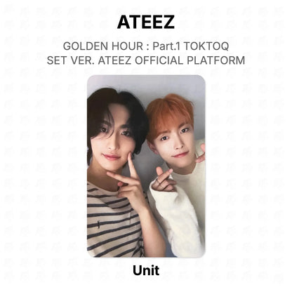 ATEEZ GOLDEN HOUR : Part.1 TOKTOQ SET VER. ATEEZ OFFICIAL PLATFORM Official Photocard