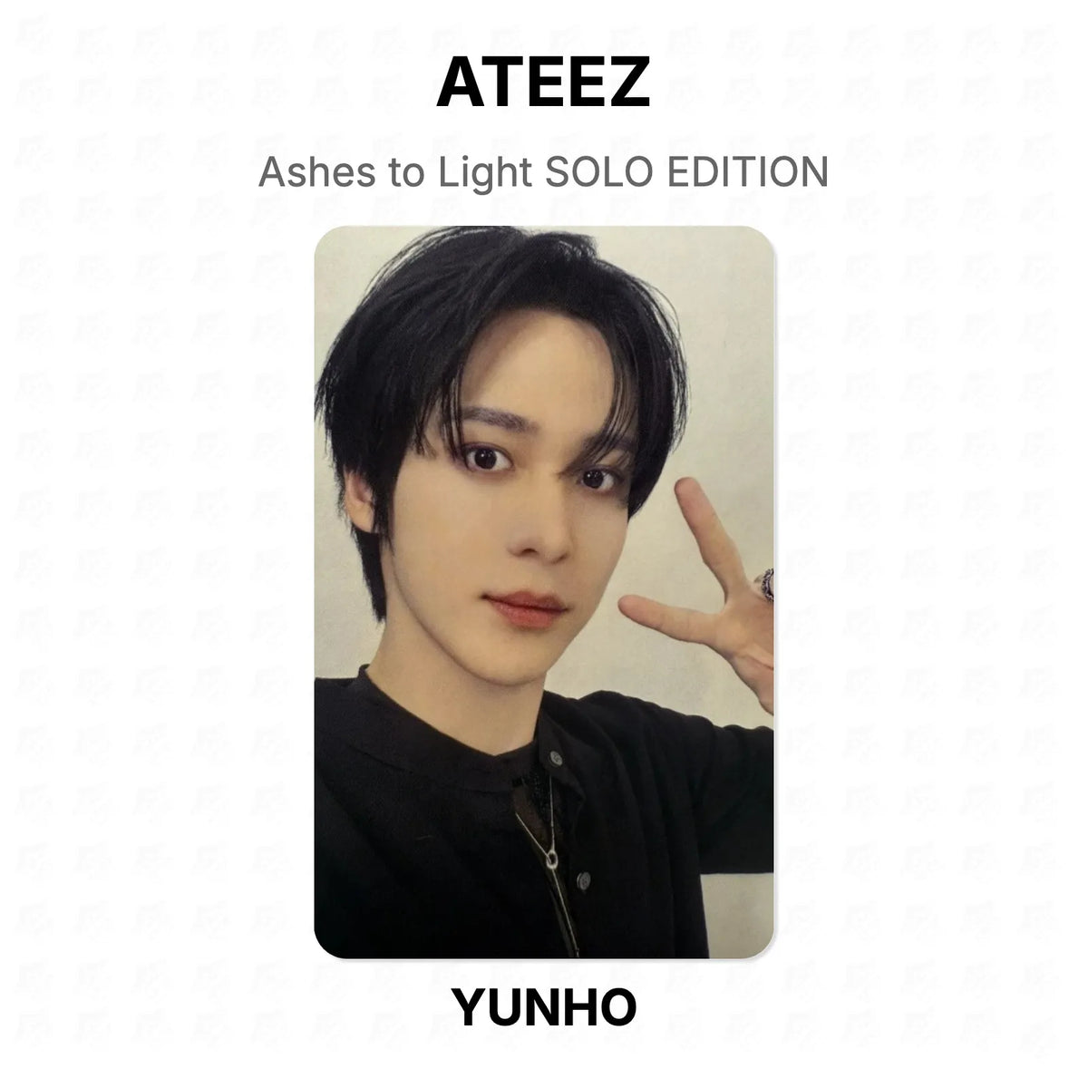 ATEEZ Ashes to Light SOLO EDITION Official Photocard