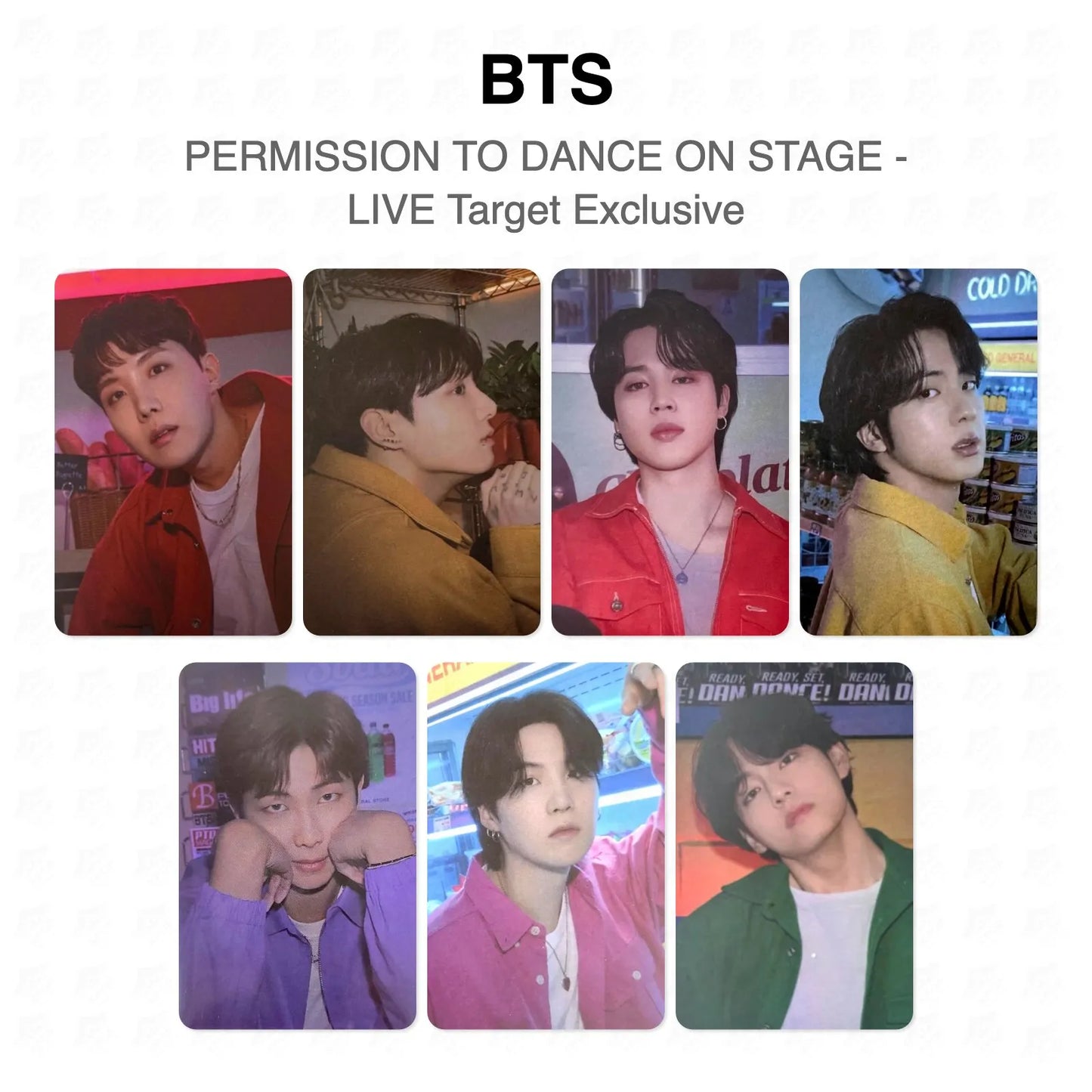 BTS PERMISSION TO DANCE ON STAGE - LIVE Target Exclusive Official Photocard