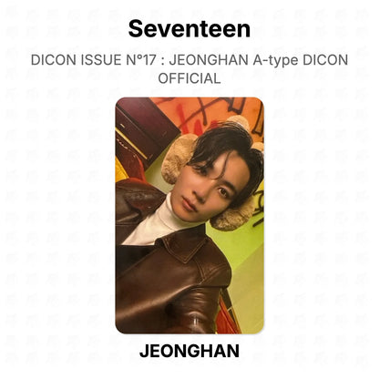 Seventeen DICON ISSUE N°17 : JEONGHAN A-type DICON OFFICIAL Official Photocard