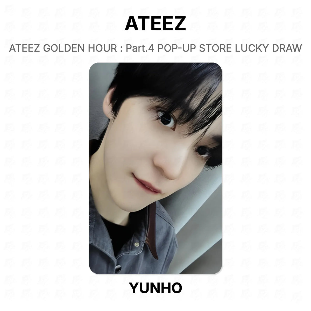 ATEEZ GOLDEN HOUR : Part.4 POP-UP STORE LUCKY DRAW Official Photocard