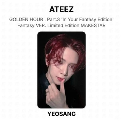 ATEEZ GOLDEN HOUR : Part.3 'In Your Fantasy Edition' Fantasy VER. Limited Edition MAKESTAR Official Photocard