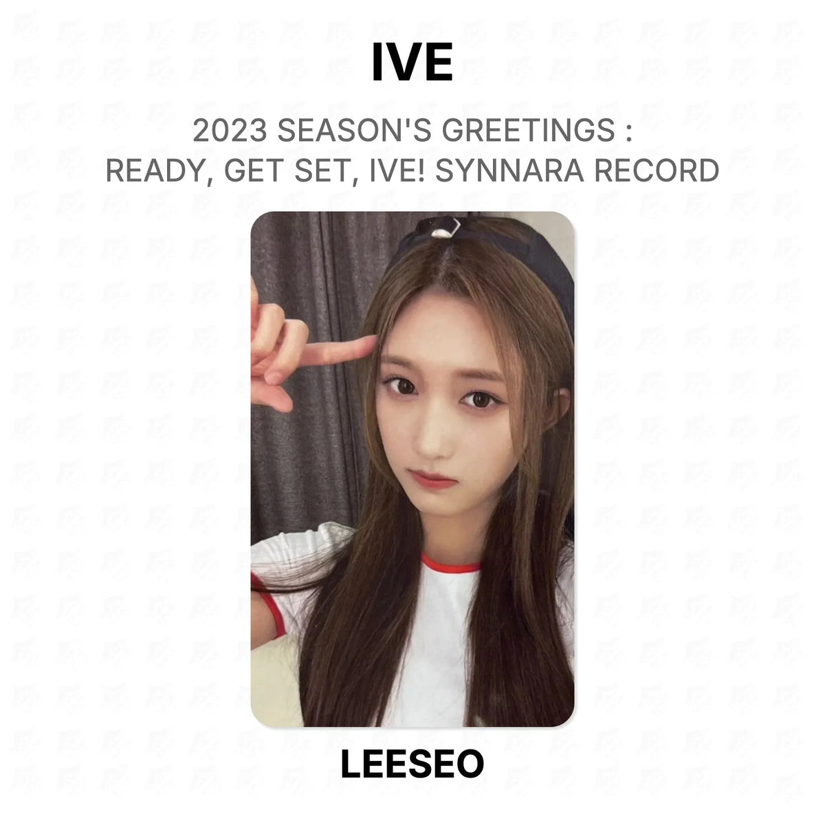IVE 2023 SEASON'S GREETINGS : READY, GET SET, IVE! SYNNARA RECORD Official Photocard