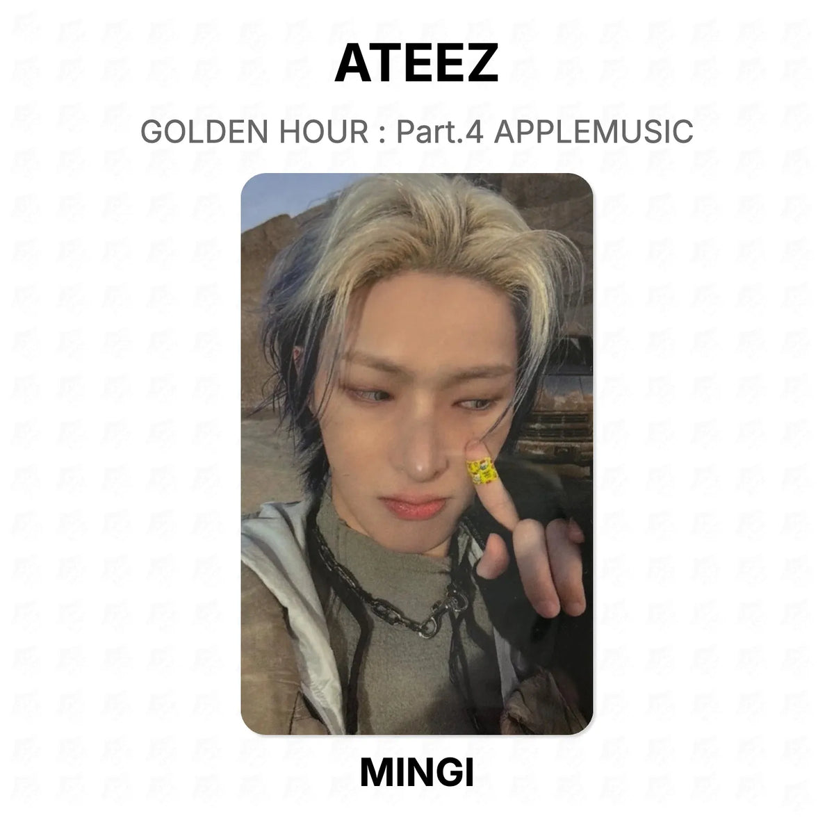 ATEEZ GOLDEN HOUR : Part.4 APPLEMUSIC Official Photocard