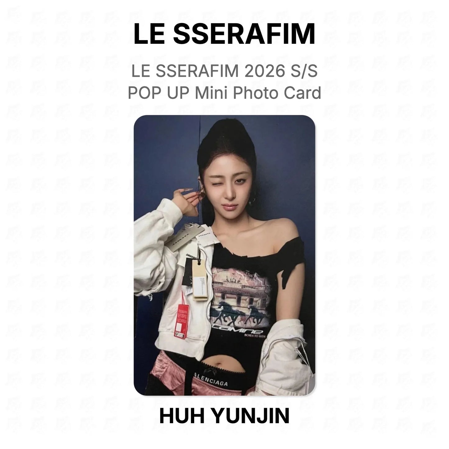 LE SSERAFIM 2026 S/S POP UP Mini Photo Card Official Photocard