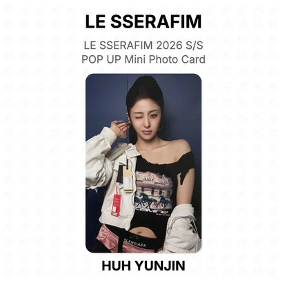 LE SSERAFIM 2026 S/S POP UP Mini Photo Card Official Photocard