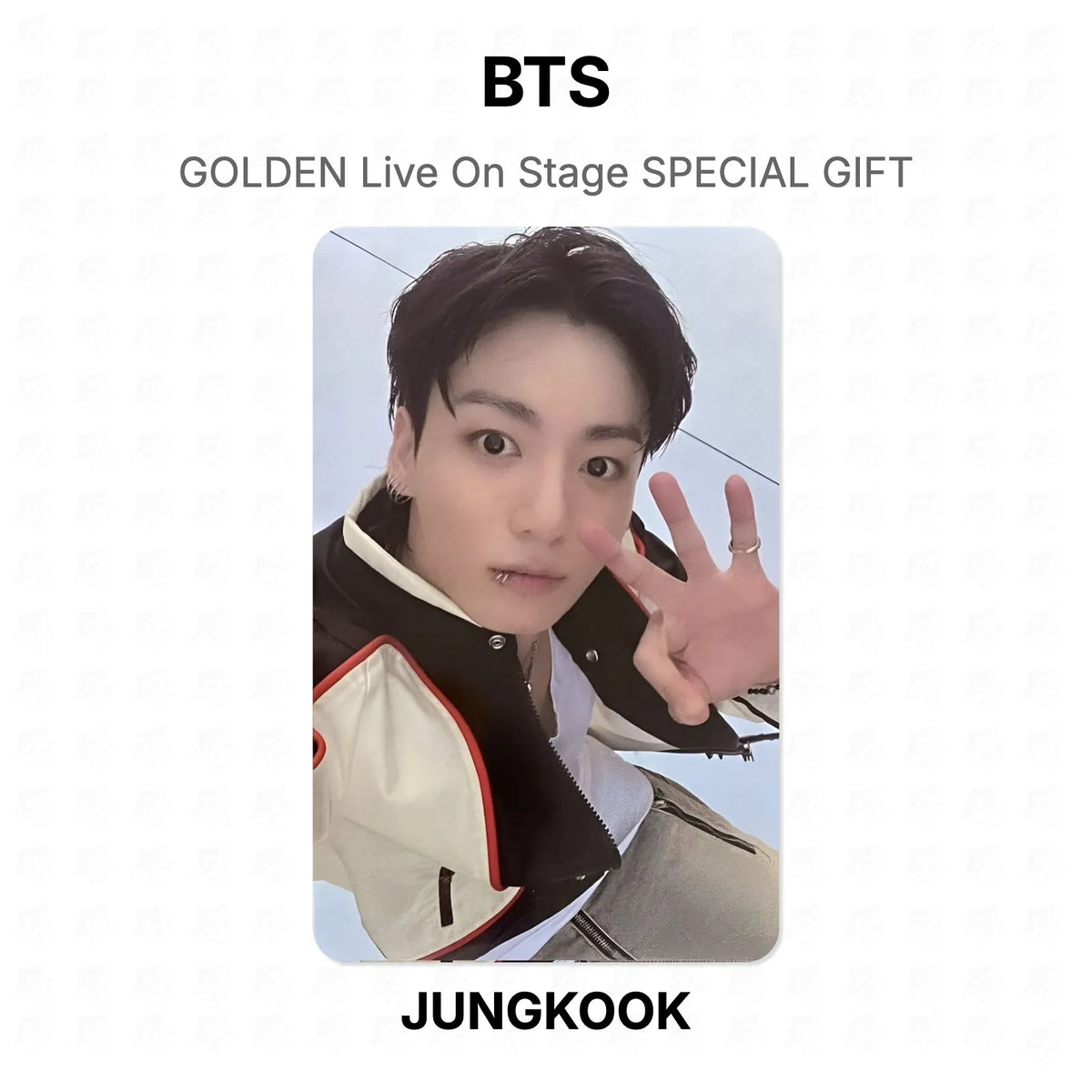 BTS GOLDEN Live On Stage SPECIAL GIFT photocard ufficiale