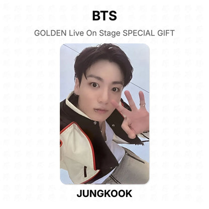 BTS GOLDEN Live On Stage SPECIAL GIFT photocard ufficiale