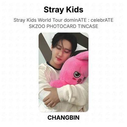 Stray Kids World Tour dominATE : celebrATE SKZOO PHOTOCARD TINCASE Official Photocard