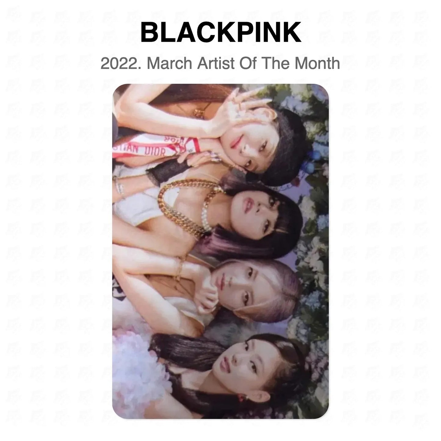 BLACKPINK 2022. March Artist Of The Month Official Photocard