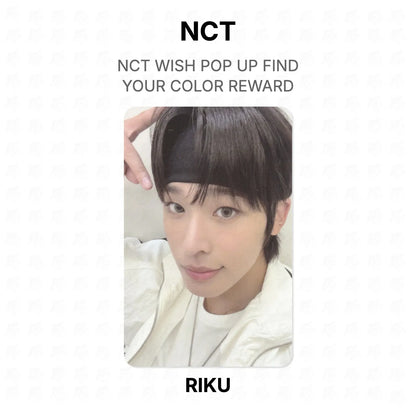 NCT WISH POP UP FIND YOUR COLOR REWARD Official Photocard