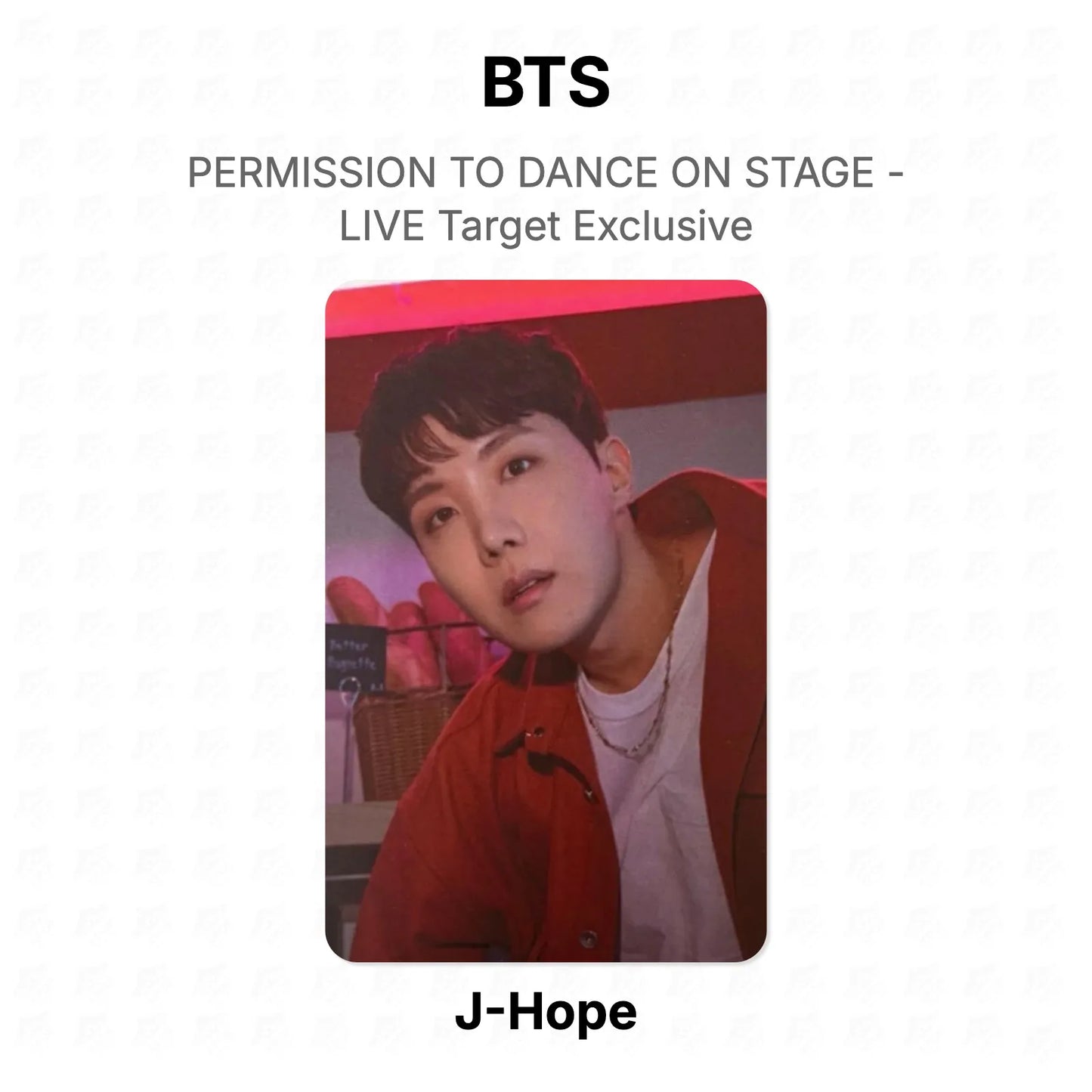 BTS PERMISSION TO DANCE ON STAGE - LIVE Target Exclusive Official Photocard