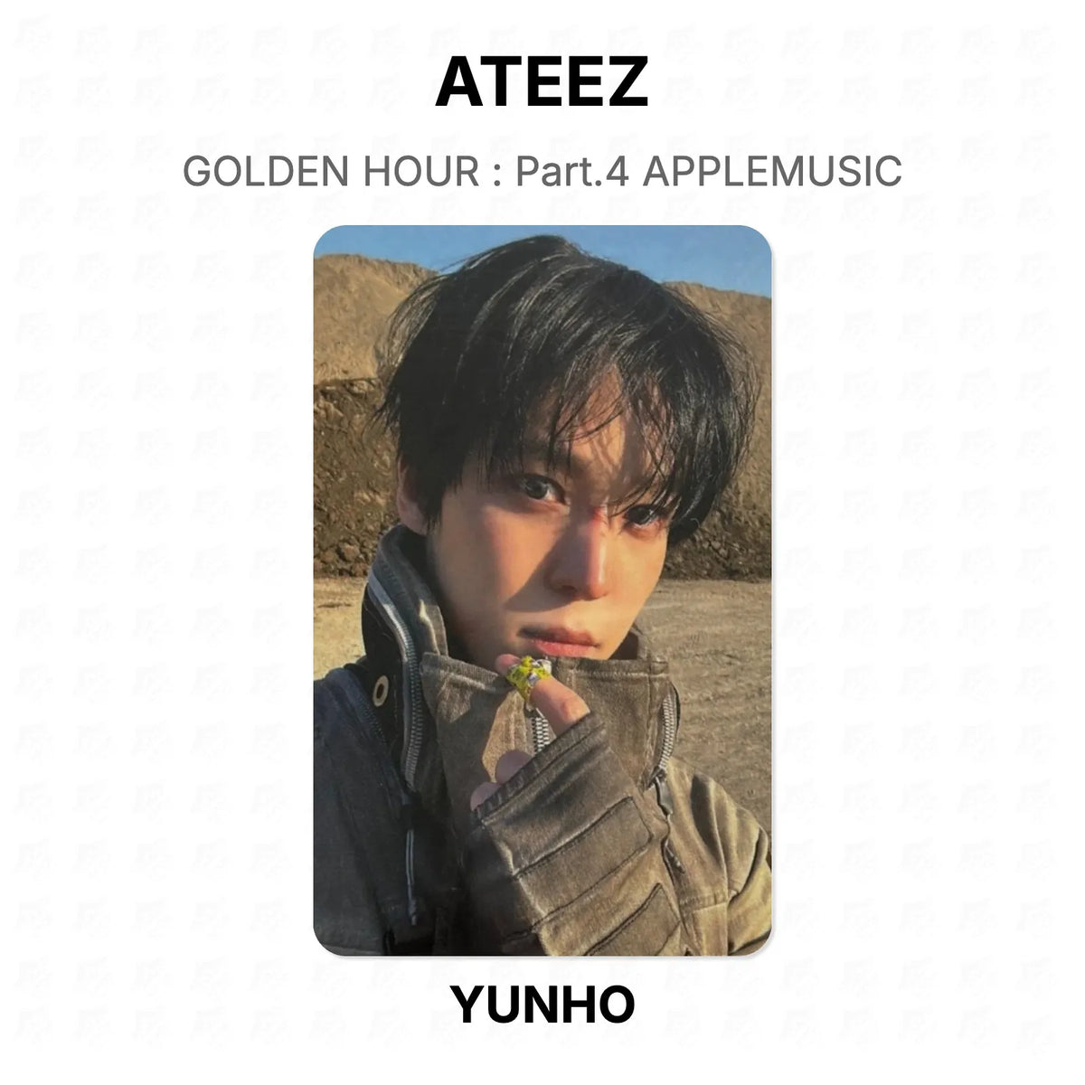 ATEEZ GOLDEN HOUR : Part.4 APPLEMUSIC Official Photocard