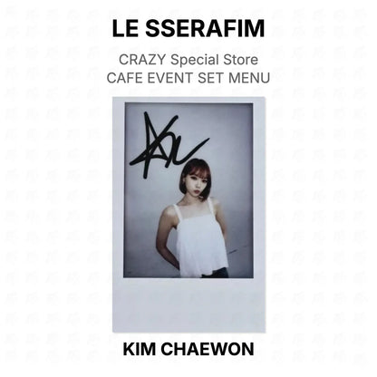 LE SSERAFIM CRAZY Special Store CAFE EVENT SET MENU Official Photocard