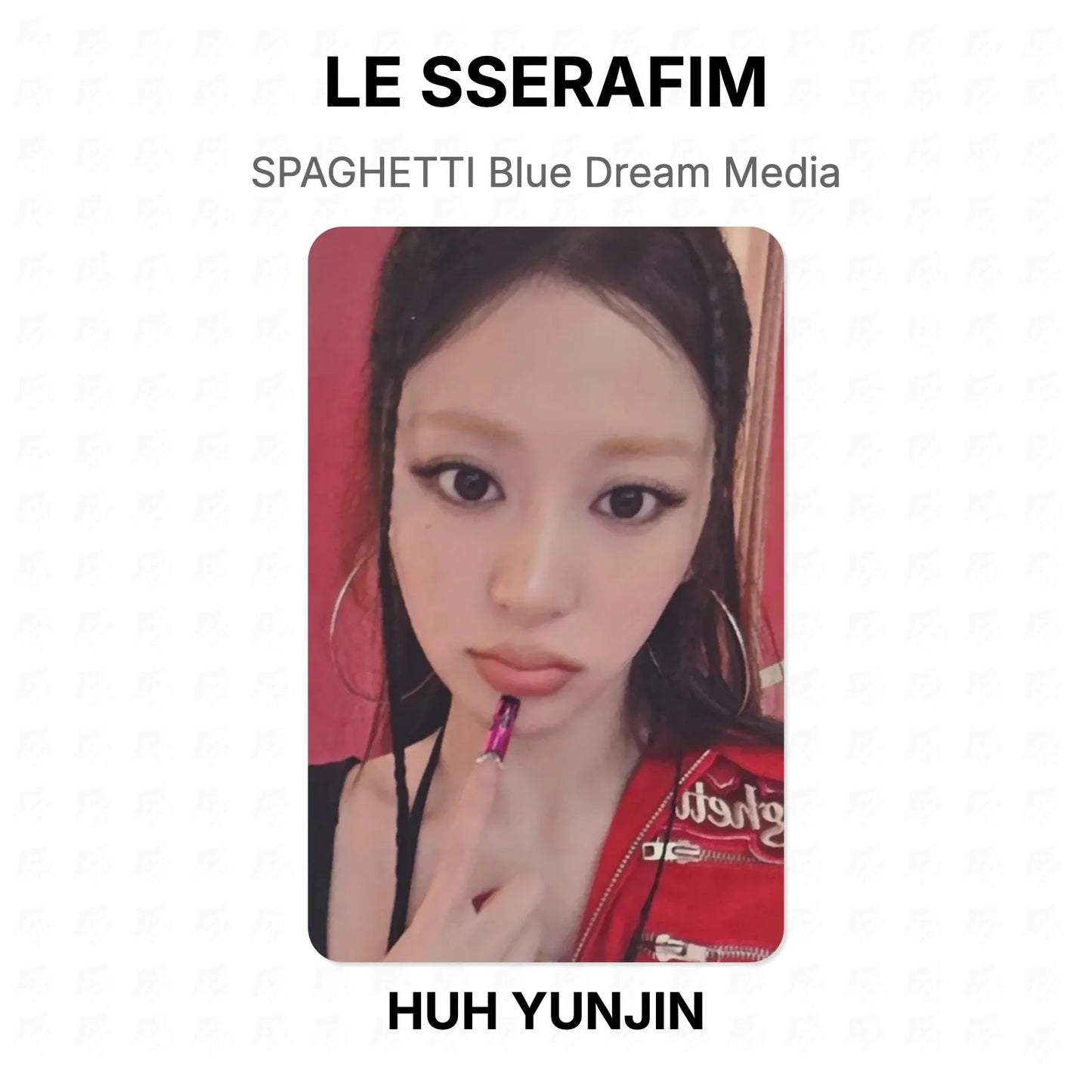 LE SSERAFIM SPAGHETTI Blue Dream Media Official Photocard