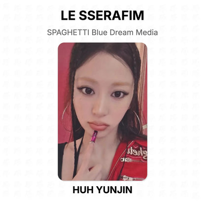 LE SSERAFIM SPAGHETTI Blue Dream Media Official Photocard