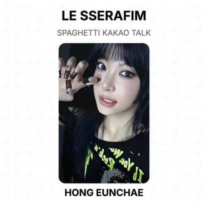LE SSERAFIM SPAGHETTI KAKAO TALK Official Photocard