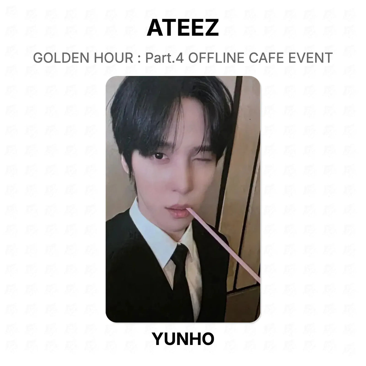 ATEEZ GOLDEN HOUR : Part.4 OFFLINE CAFE EVENT Official Photocard