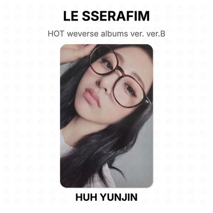 LE SSERAFIM HOT weverse albums ver. ver.B Official Photocard