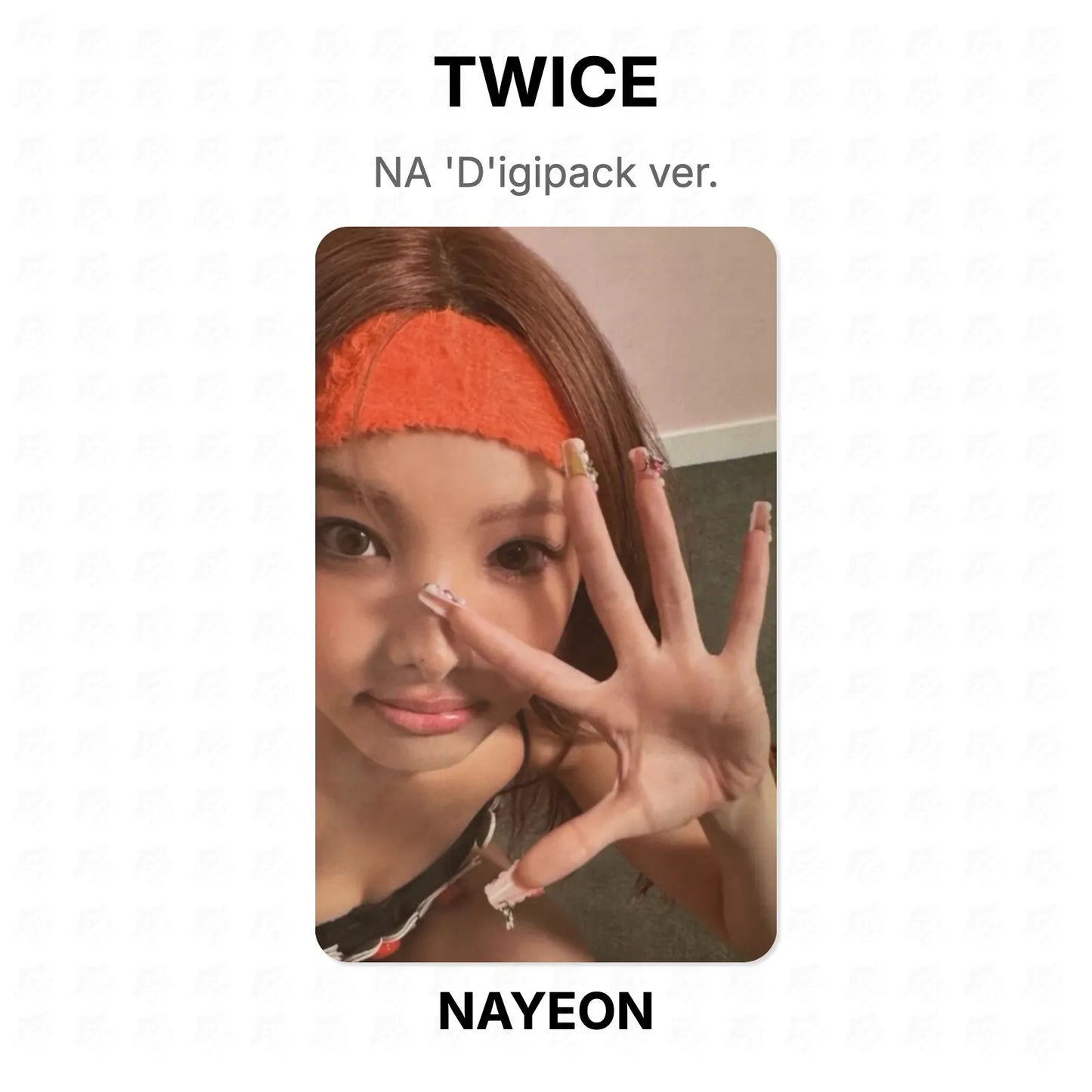 TWICE NA 'D'igipack ver. Official Photocard