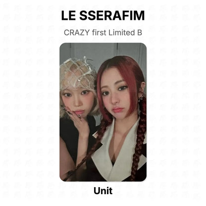 LE SSERAFIM CRAZY first Limited B Official Photocard