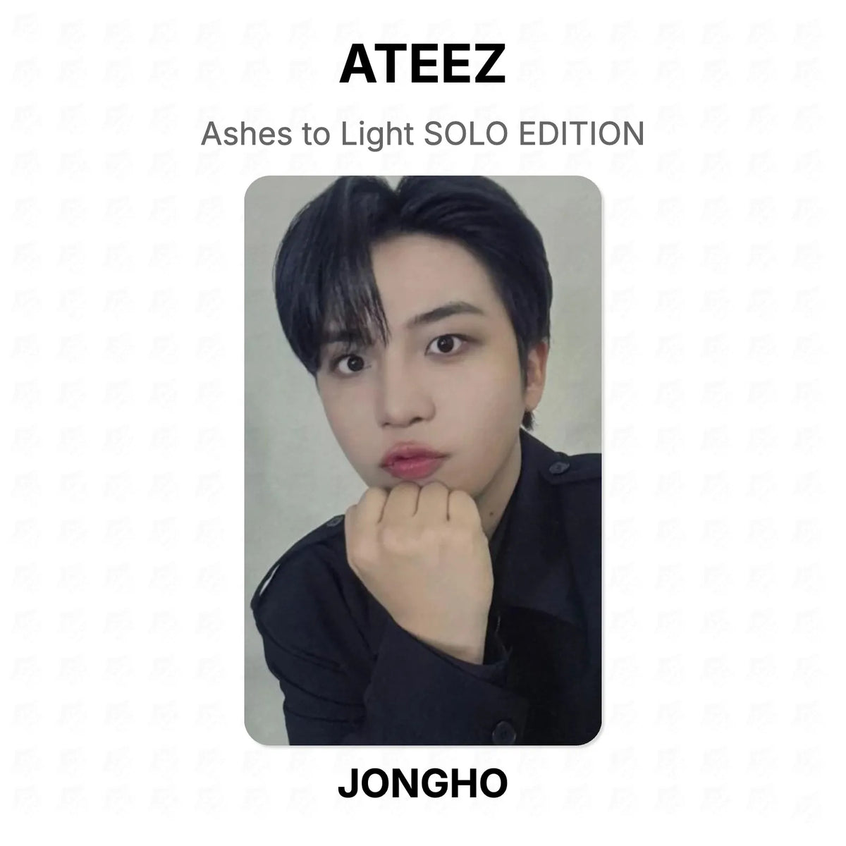 ATEEZ Ashes to Light SOLO EDITION Official Photocard
