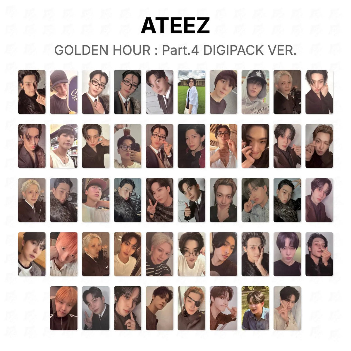 ATEEZ GOLDEN HOUR : Part.4 DIGIPACK VER. Official Photocard
