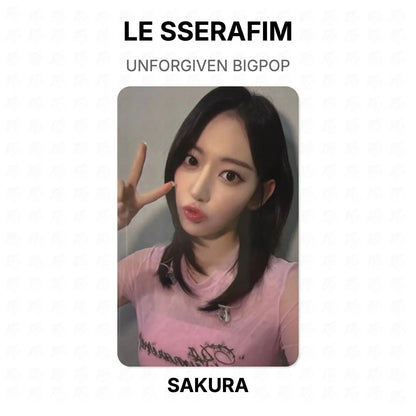 LE SSERAFIM UNFORGIVEN BIGPOP Official Photocard