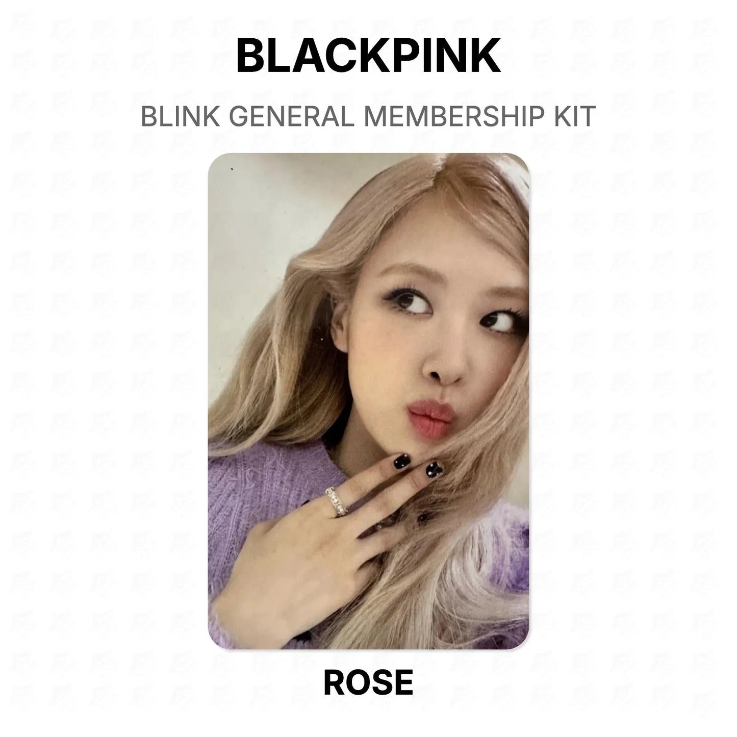 BLACKPINK BLINK GENERAL MEMBERSHIP KIT Official Photocard