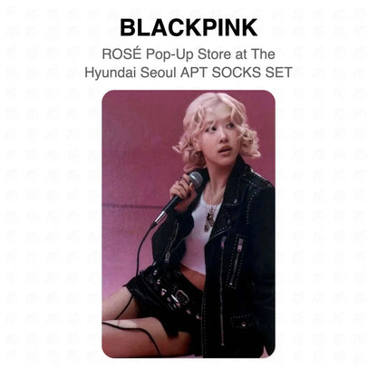 BLACKPINK ROSÉ Pop-Up Store at The Hyundai Seoul APT SOCKS SET Official Photocard