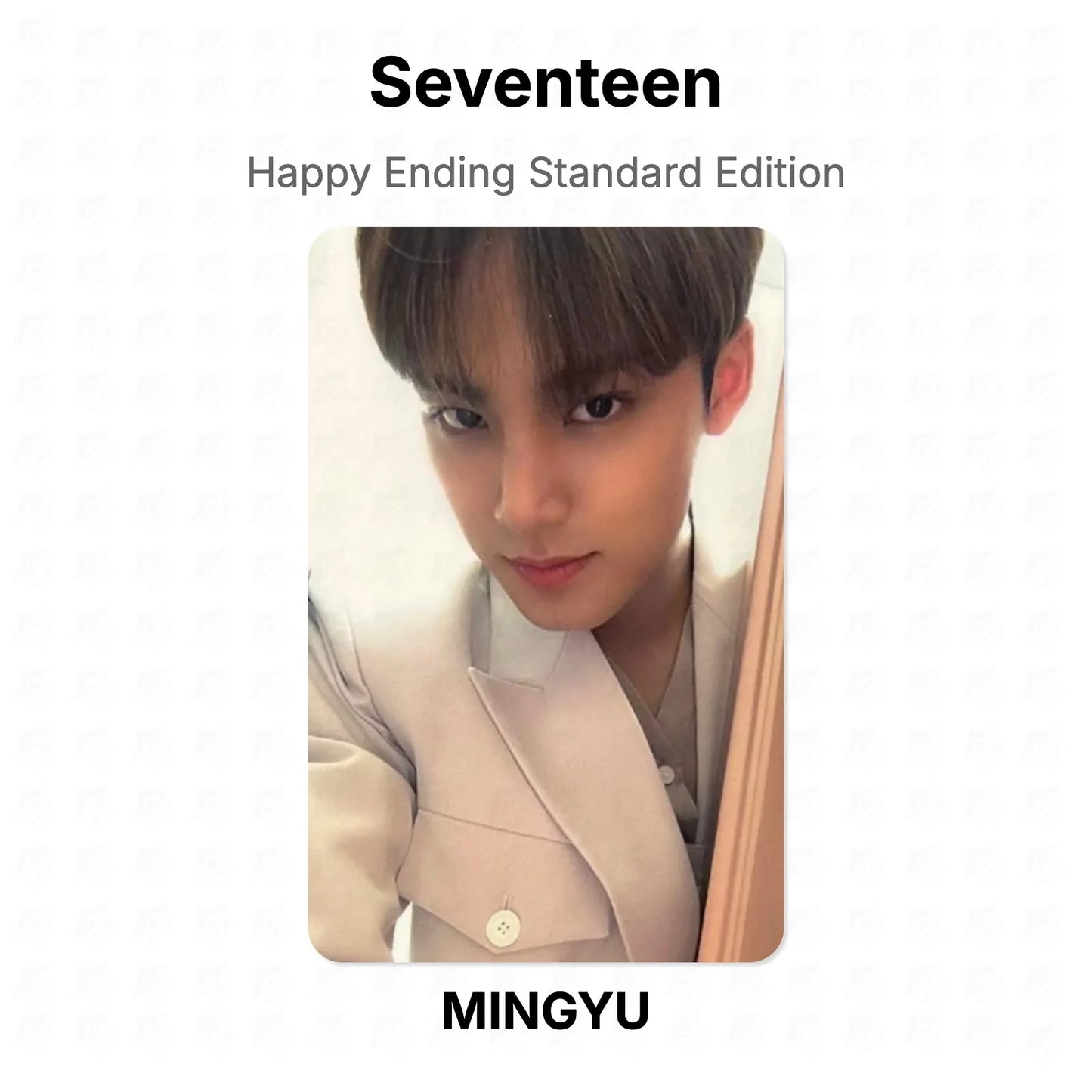 Seventeen Happy Ending Standard Edition Official Photocard