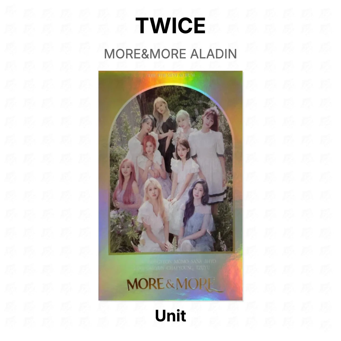 TWICE MORE&MORE ALADIN Official Photocard