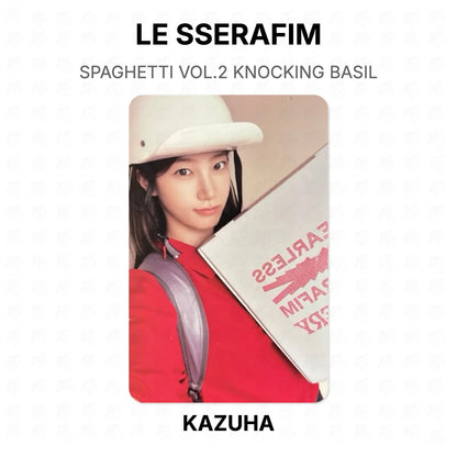 LE SSERAFIM SPAGHETTI VOL.2 KNOCKING BASIL Official Photocard