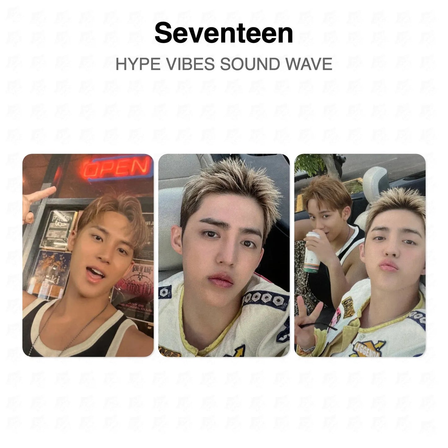 Seventeen HYPE VIBES SOUND WAVE Official Photocard
