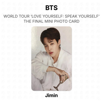 BTS WORLD TOUR ‘LOVE YOURSELF: SPEAK YOURSELF’ THE FINAL MINI PHOTO CARD photocard oficial