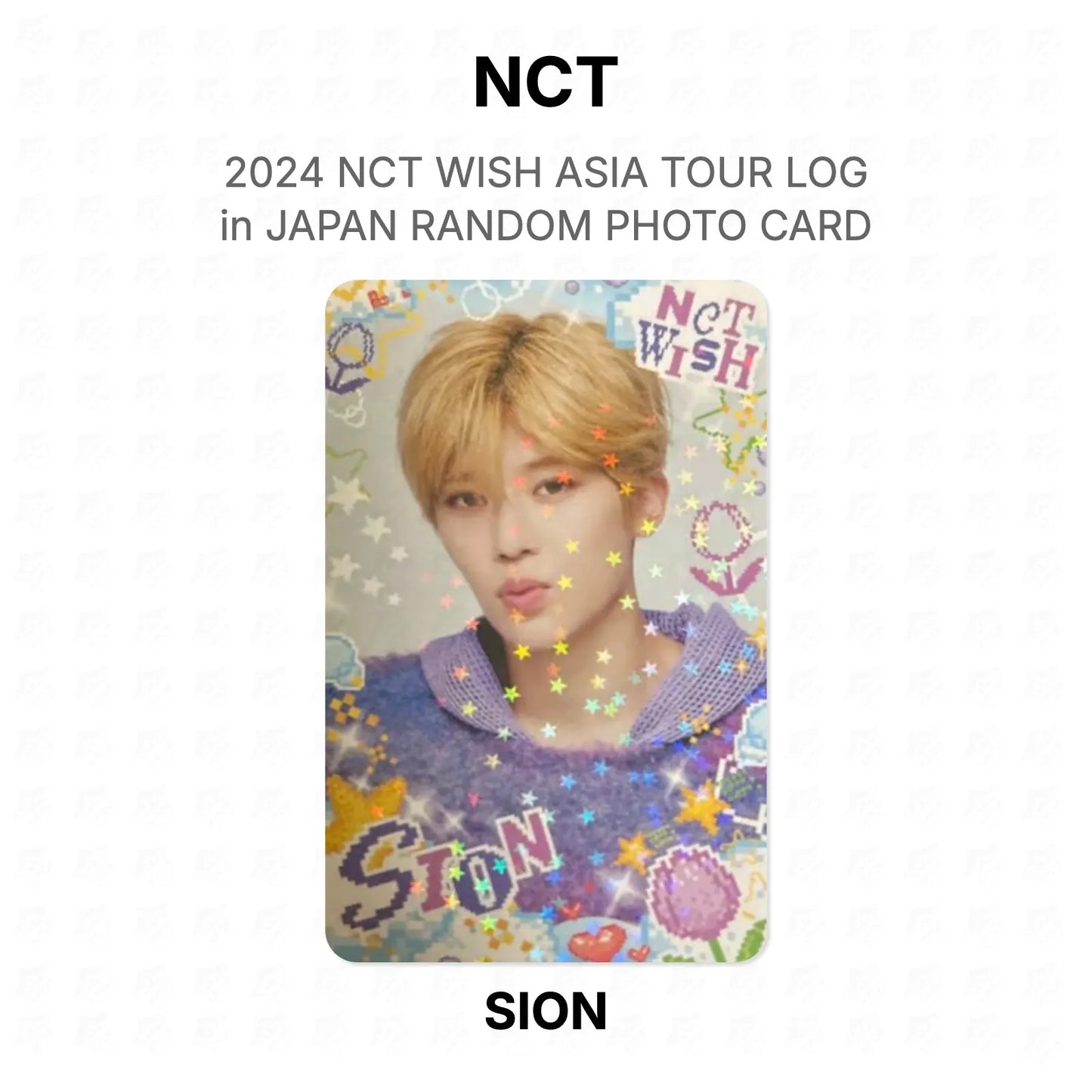 NCT 2024 NCT WISH ASIA TOUR LOG in JAPAN RANDOM PHOTO CARD Official Photocard