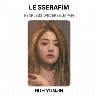 LE SSERAFIM FEARLESS WEVERSE JAPAN Official Photocard