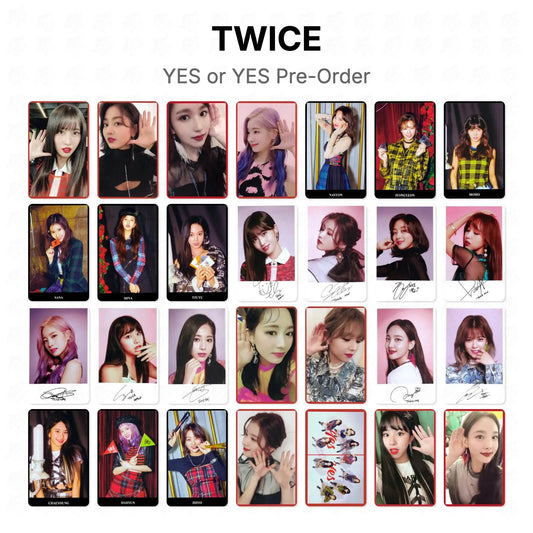 TWICE YES or YES Pre-Order Official Photocard