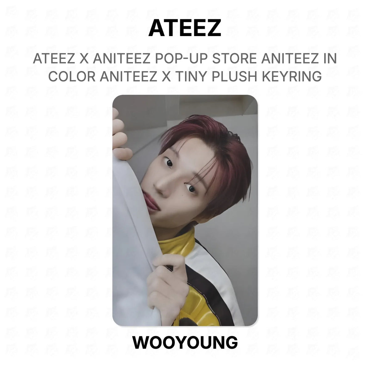 ATEEZ X ANITEEZ POP-UP STORE ANITEEZ IN COLOR ANITEEZ X TINY PLUSH KEYRING Official Photocard