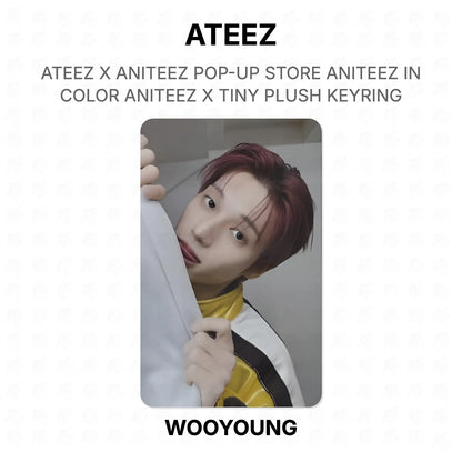 ATEEZ X ANITEEZ POP-UP STORE ANITEEZ IN COLOR ANITEEZ X TINY PLUSH KEYRING Official Photocard