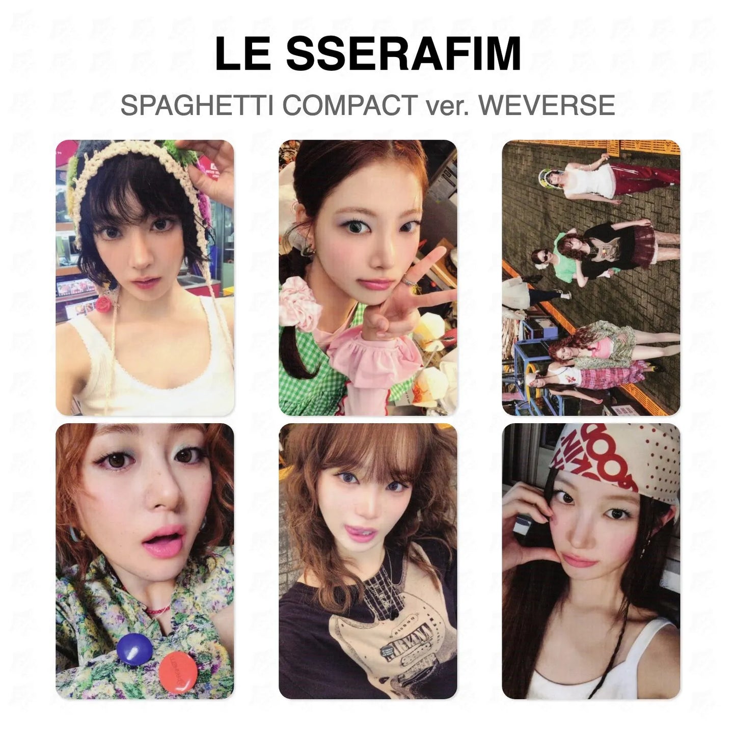 LE SSERAFIM SPAGHETTI COMPACT ver. WEVERSE Official Photocard