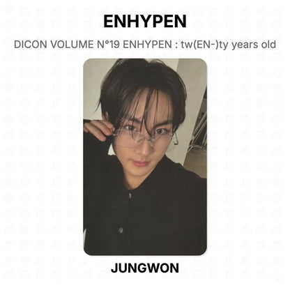 ENHYPEN DICON VOLUME N°19 ENHYPEN : tw(EN-)ty years old Official Photocard