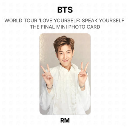 BTS WORLD TOUR ‘LOVE YOURSELF: SPEAK YOURSELF’ THE FINAL MINI PHOTO CARD photocard oficial