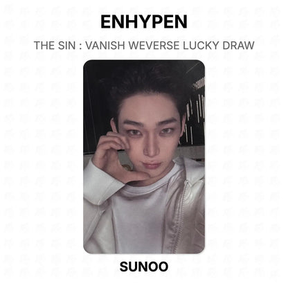 ENHYPEN THE SIN : VANISH WEVERSE LUCKY DRAW Official Photocard